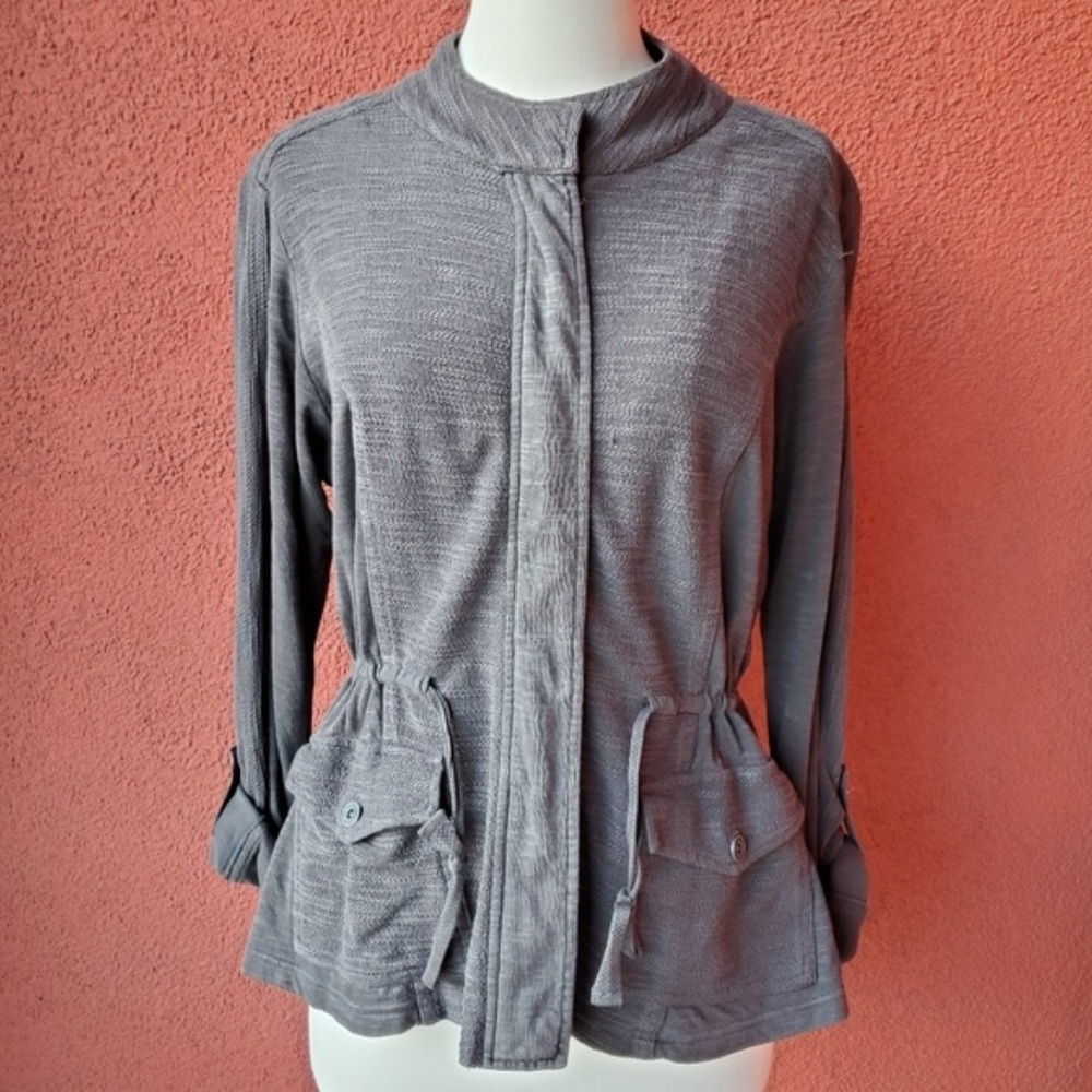 Anthropologie Cinched Knit Anorak - Picture 3 of 7